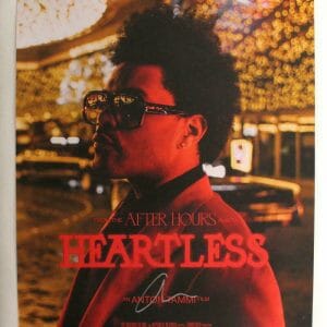 THE WEEKND SIGNED AUTOGRAPH 24X30 CONCERT TOUR POSTER - HEARTLESS AFTER HOURS