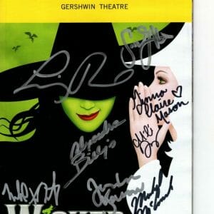 WICKED Signed Autographed CAST Playbill