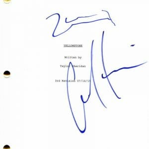 COLE HAUSER SIGNED AUTOGRAPH YELLOWSTONE FULL PILOT SCRIPT - RIP WHEELER, RARE!