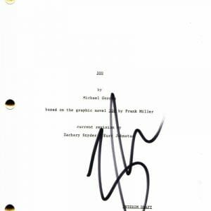 ZACK SNYDER SIGNED AUTOGRAPH 300 FULL MOVIE SCRIPT - STARRING GERARD BUTLER RARE