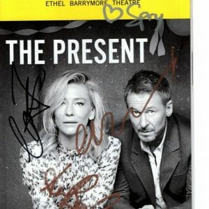 THE PRESENT signed CAST playbill CATE BLANCHETT + 3
