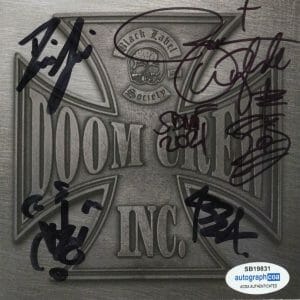 Black Label Society 'Doom Crew Inc.' AUTOGRAPH Signed CD - Zakk Wylde +3 ACOA