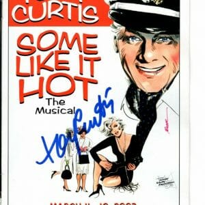 TONY CURTIS signed SOME LIKE IT HOT The Playgoer playbill