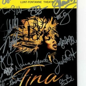 TINA THE TINA TURNER MUSICAL signed CAST playbill
