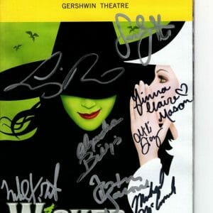 WICKED signed autographed CAST playbill