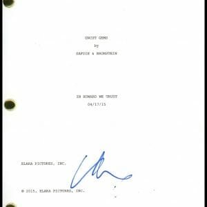 Adam Sandler "Uncut Gems" AUTOGRAPH Signed Full Complete Script Screenplay ACOA