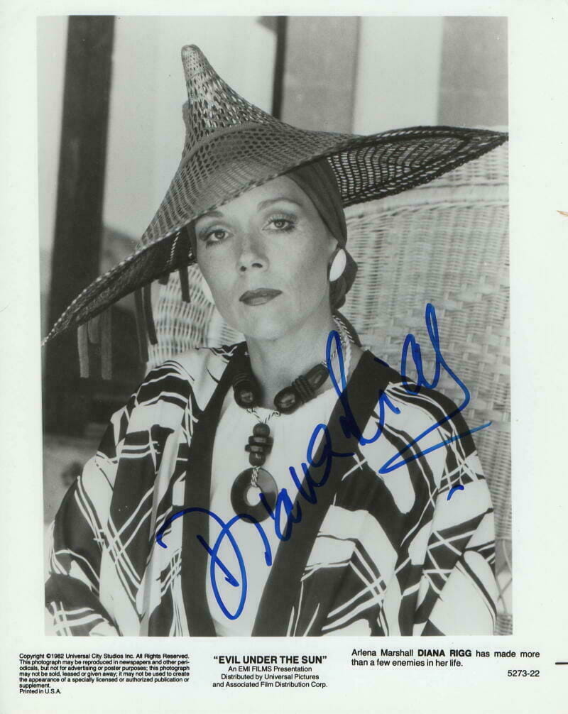 DIANA RIGG SIGNED AUTOGRAPH 8X10 PHOTO - THE AVENGERS, GAME OF THRONES ...