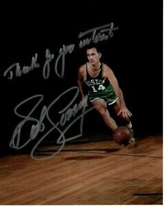 BOB COUSY Signed 8x10 NBA BASKETBALL BOSTON CELTICS Photo w/ Hologram COA