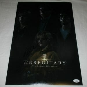 ARI ASTER SIGNED HEREDITARY 12X18 MOVIE POSTER 2 JSA