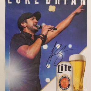 LUKE BRYAN SIGNED AUTOGRAPH 18X24 CONCERT TOUR POSTER - MILLER LIGHT W/ JSA