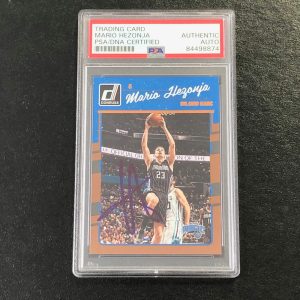 2016-17 Donruss Basketball #69 Mario Hezonja Signed Card AUTO PSA/DNA Slabbed Ma