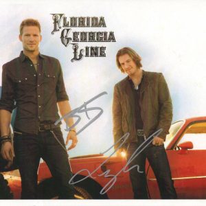 TYLER HUBBARD, BRIAN KELLEY SIGNED AUTOGRAPH 8X10 PHOTO FLORIDA GEORGIA LINE JSA