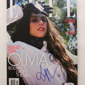 OLIVIA RODRIGO SIGNED AUTOGRAPH ELLE MAGAZINE - SOUR, DRIVER'S LICENSE W/ ACOA