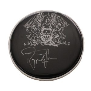 ROGER TAYLOR SIGNED AUTOGRAPH 8" DRUMHEAD - QUEEN A NIGHT AT THE OPERA W/ JSA