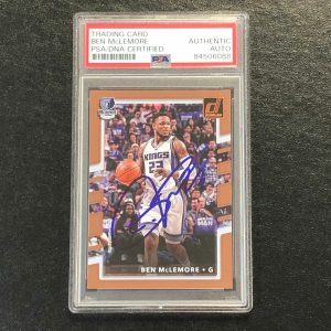 2017-18 Donruss Basketball #74 Ben McLemore Signed Card AUTO PSA Slabbed Grizzli