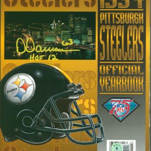 Steelers Dermontti Dawson HOF 12 Signed 1994 Official Yearbook BAS Wit #WQ32418