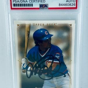 Ryne Sandberg Cubs signed 2008 Upper Deck Masterpieces #19 Card PSA/DNA Slabbed