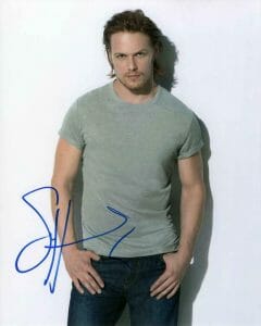 SAM HEUGHAN SIGNED AUTOGRAPH 8X10 PHOTO – SEXY JAMIE FRASER, OUTLANDER STUD GG COLLECTIBLE MEMORABILIA