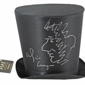 Alice Cooper Signed Costume Top Hat w/ Self Portrait Sketch BAS Witness #WC91137