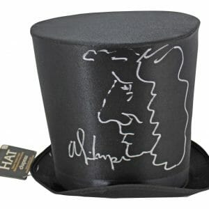 Alice Cooper Signed Costume Top Hat w/ Self Portrait Sketch BAS Witness #WC91142