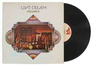ERIC CLAPTON SIGNED LIVE CREAM VOLUME II ALBUM COVER W/ VINYL BAS #AB14632 COLLECTIBLE MEMORABILIA