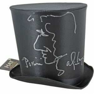 Alice Cooper Poison Signed Top Hat w/ Self Portrait Sketch BAS Witness #WC91148