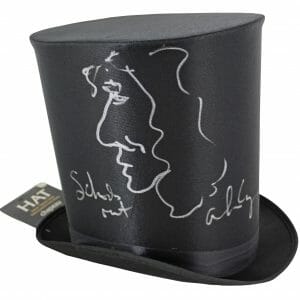 Alice Cooper "School's Out" Signed Top Hat w/ Self Portrait Sketch BAS #WC91131