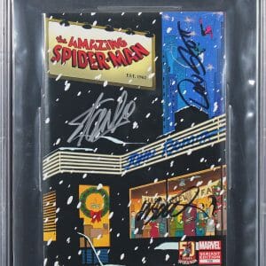 (4) Stan Lee, Slott +2 Signed Amazing Spider-Man 700 Variant Comic BAS Slabbed