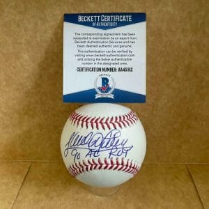 SANDY ALOMAR JR. 90 AL ROY SIGNED AUTO M.L. BASEBALL BECKETT AA45312