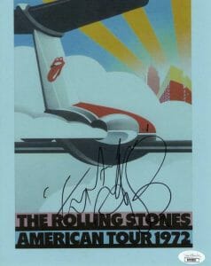 CHARLIE WATTS SIGNED AUTOGRAPH 8X10 TOUR POSTER PHOTO THE ROLLING STONES JSA COLLECTIBLE MEMORABILIA