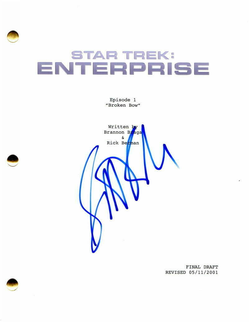 SCOTT BAKULA SIGNED AUTOGRAPH STAR TREK ENTERPRISE FULL PILOT SCRIPT ...