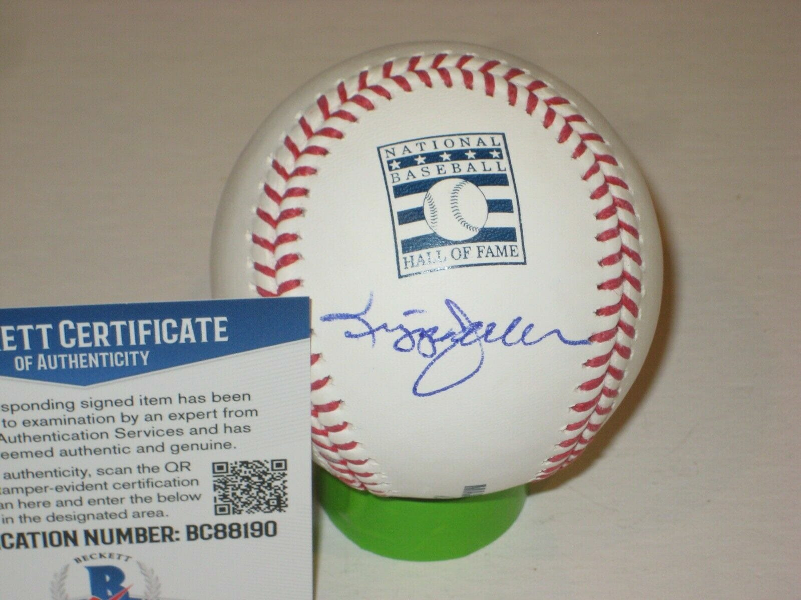 REGGIE JACKSON (Yankees) Signed Official HALL OF FAME Baseball w ...