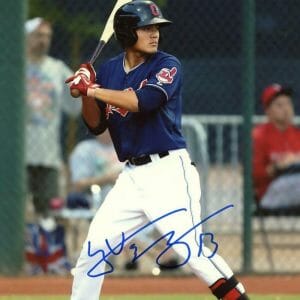 YU-CHENG CHANG CLEVELAND INDIANS SIGNED AUTOGRAPHED 8X10 PHOTO W/COA