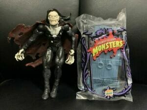 MORBIUS FIGURE+WOLFMAN 1997 UNIVERSAL STUDIOS BURGER KING TOY IN BAG LOT OF 2