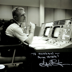 GENE KRANZ HAND SIGNED 8x10 PHOTO NASA LEGEND TO MICHAEL JSA