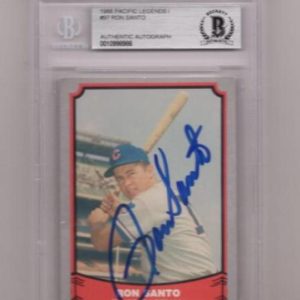 1988 PACIFIC LEGENDS RON SANTO SIGNED CARD BECKETT AUTHENTIC AUTOGRAPH