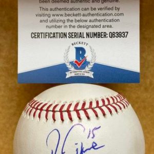 RON GARDENHIRE DETROIT TIGERS MANAGER SIGNED AUTO M.L. BASEBALL BECKETT Q63937