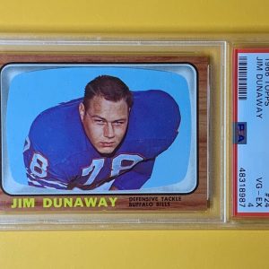 1966 TOPPS JIM DUNAWAY BILLS VG-EX PSA 4