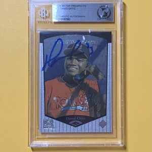 1998 SP TOP PROSPECTS DAVID ORTIZ #75 AUTHENTIC AUTO BECKETT CERTIFIED RED SOX