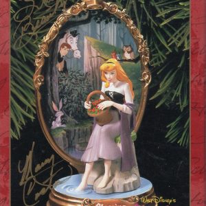 SLEEPING BEAUTY DISNEY SIGNED HALLMARK ORNAMENT SIGNED BY MARY COSTA JSA