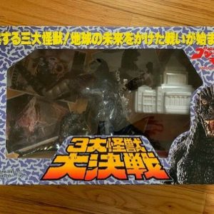 GODZILLA VS MOTHRA MONSTER WAR BIG BATTLE SET 1992 BANDAI SUPER RARE JAPAN