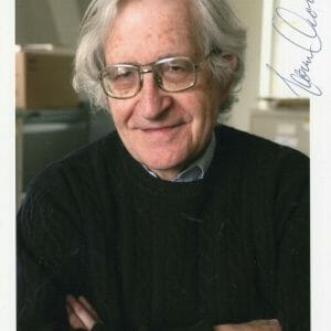 NOAM CHOMSKY HAND SIGNED 5x7 COLOR PHOTO+COA MIT LINGUISTICS PROFESSOR