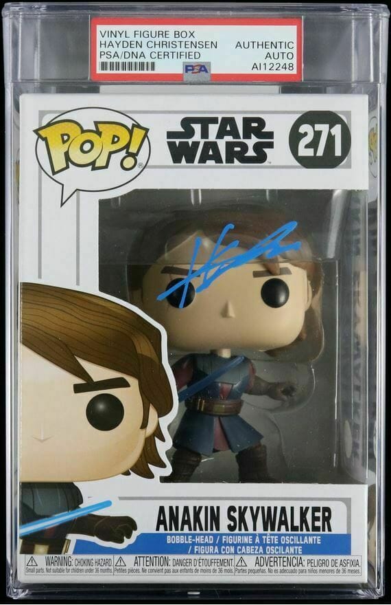 Hayden Christensen Signed Anakin Skywalker Funko Pop PSA/DNA ...