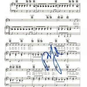 BILLY JOEL SIGNED AUTOGRAPH "ALLENTOWN" SHEET MUSIC - AN INNOCENT MAN W/ JSA