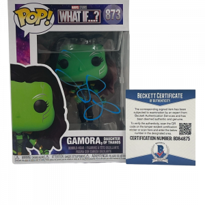 ZOE SALDANA SIGNED POP FUNKO FIGURE "WHAT IF" GAMORA MARVEL AUTOGRAPH BECKETT 2