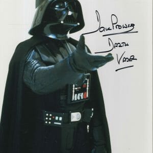 DAVE PROWSE HAND SIGNED 8x10 COLOR PHOTO AMAZING POSE DARTH VADER JSA