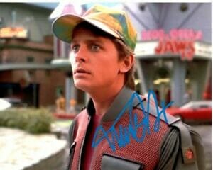 MICHAEL J. FOX SIGNED AUTOGRAPHED 8×10 BACK TO THE FUTURE MARTY MCFLY PHOTO COLLECTIBLE MEMORABILIA
