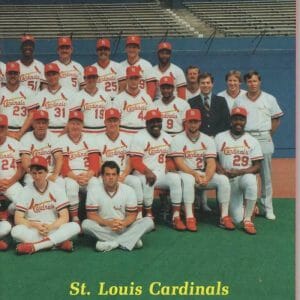 1988 ST. LOUIS CARDINALS YEARBOOK TEAM PHOTO GREAT CONDITION