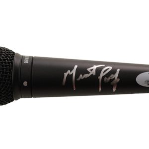 MEAT LOAF SIGNED AUTOGRAPH MICROPHONE MIC - BAT OUT OF HELL, ROCK LEGEND W/ BAS