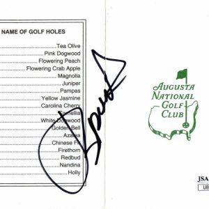JORDAN SPIETH SIGNED AUTOGRAPH AUGUSTA NATIONAL SCORECARD MASTERS CHAMPION - JSA